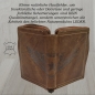 Preview: Echt Leder Herren Portemonnaie Vintage Design mit rundum Reißverschluss Geldbörse